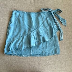 Denim Tie Skirt